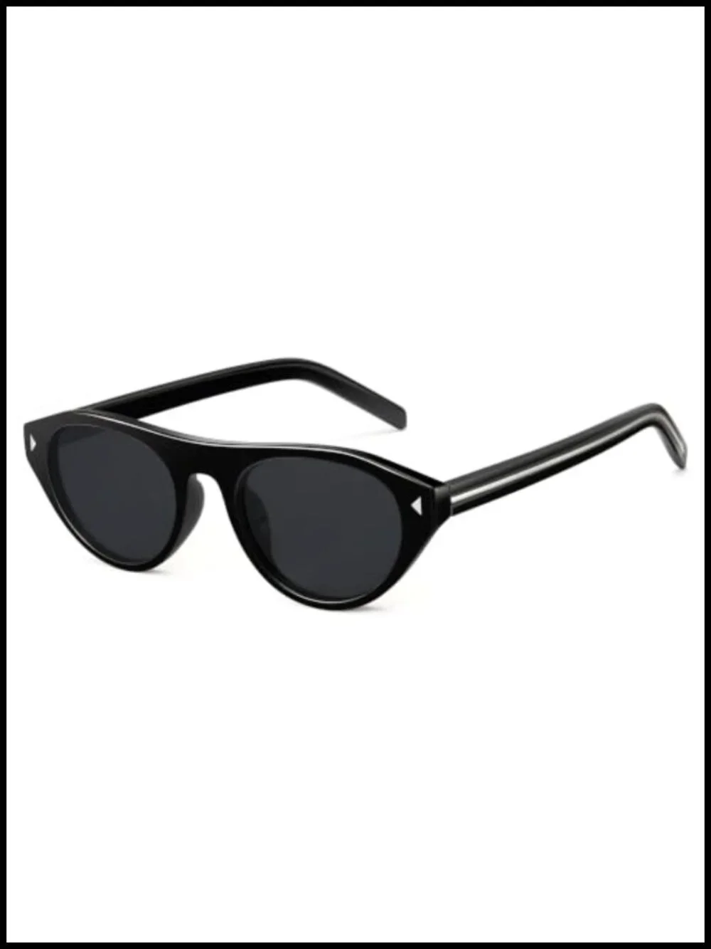 Retro Oval Cat Eye Sunglasses UV400 Protection Lightweight for Travel